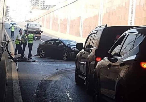 Вагиф Асадов об упавшем с 12-метровой высоты в туннель автомобиле: «Хорошо, что не рухнул на другие машины» (Фото–Видео)