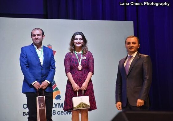 Азербайджанские шахматисты стали обладателями золота и бронзы Всемирной шахматной Олимпиады