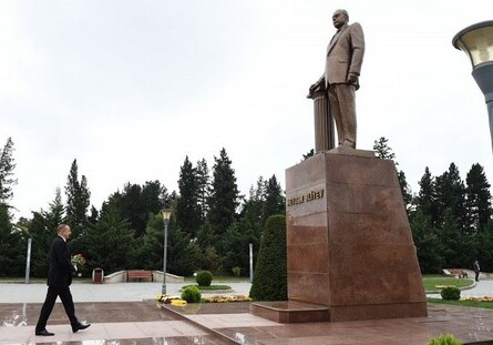 Президент Ильхам Алиев прибыл в Имишлинский район