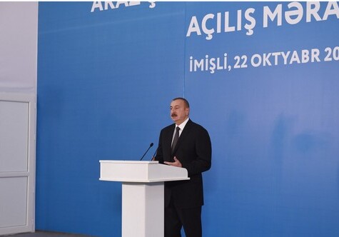 Президент Азербайджана принял участие в открытии ряда объектов в Имишли (Фото-Видео-Обновлено)