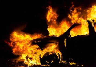 В Армении сожжен автомобиль российского офицера
