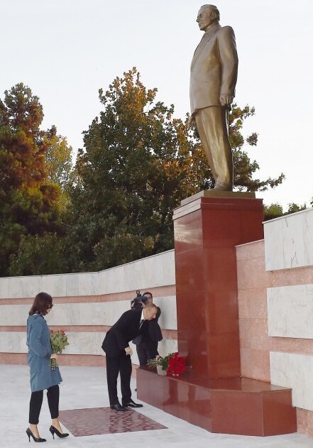 Президент Ильхам Алиев прибыл в Гахский район (Фото-Обновлено)