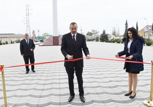 Президент Ильхам Алиев открыл ряд объектов в Агдамском районе (Фото-Обновлено)