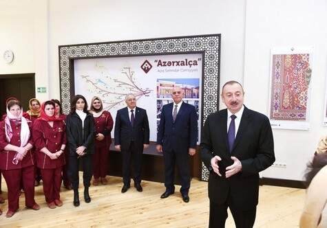 Президент Ильхам Алиев: «В Азербайджане предусматривается строительство 30 ковровых фабрик»