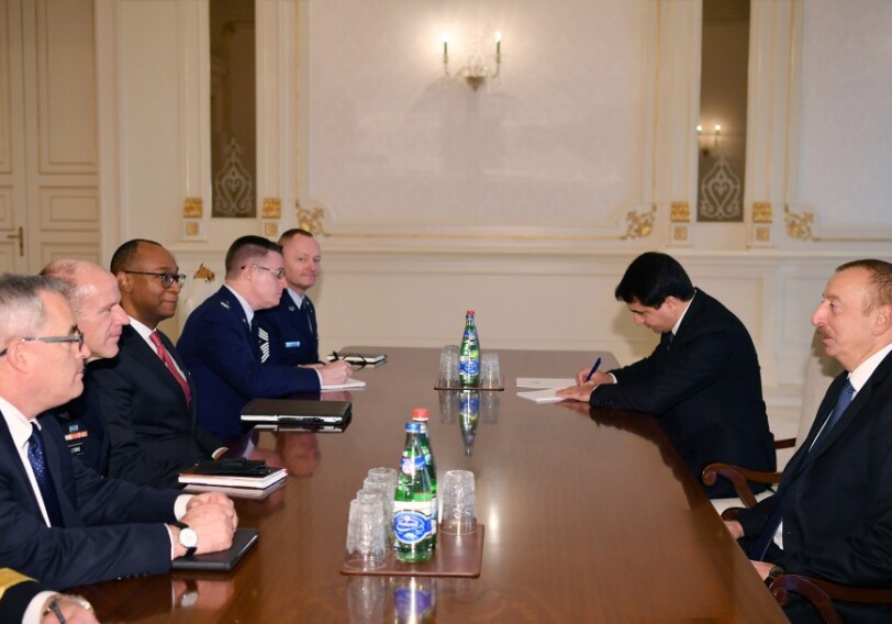 Президент Азербайджана принял делегацию Транспортного командования США (Фото)
