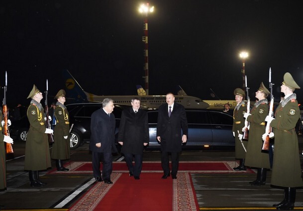 Завершился визит Президента Азербайджана в Беларусь (Фото)