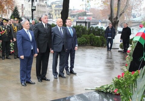 Память Гейдара Алиева почтили в Грузии (Фото)