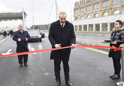 Президент Ильхам Алиев принял участие в открытии новой дороги (Фото-Обновлено)