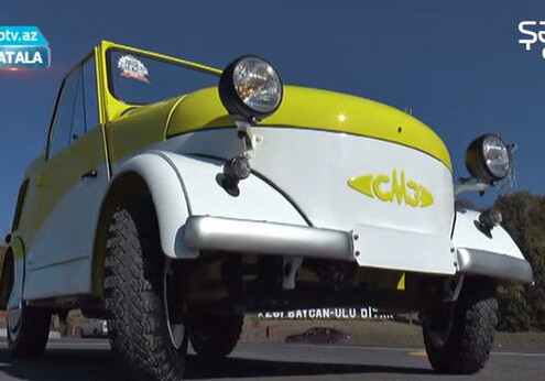 Эксклюзивный ретро-автомобиль жителя Загаталы (Фото-Видео)