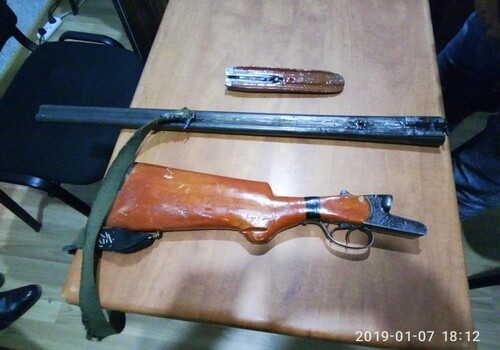 У двух жителей Сабирабада изъято нелегальное оружие (Фото)