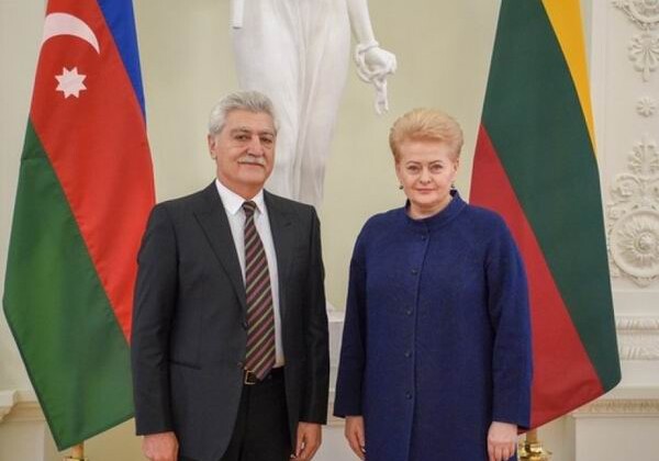 Президент Литвы приняла верительные грамоты посла Азербайджана (Фото) 