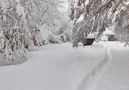 Высота снежного покрова в Ордубадском районе составила 32 см