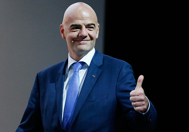 Переизбрание Инфантино на посту главы ФИФА поддержали 196 национальных ассоциаций