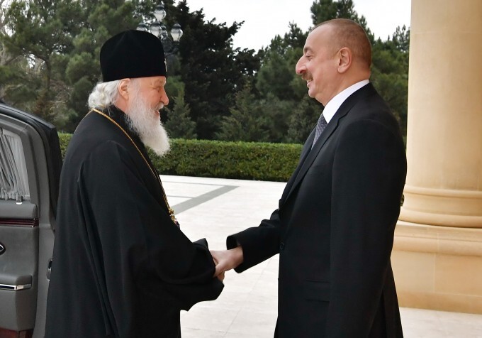 Президент Ильхам Алиев встретился с Патриархом Московским и всея Руси Кириллом (Фото-Обновлено)