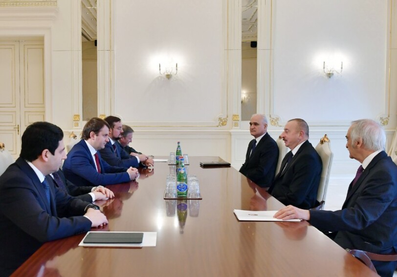 Президент Ильхам Алиев принял делегацию во главе с министром экономического развития России (Фото)