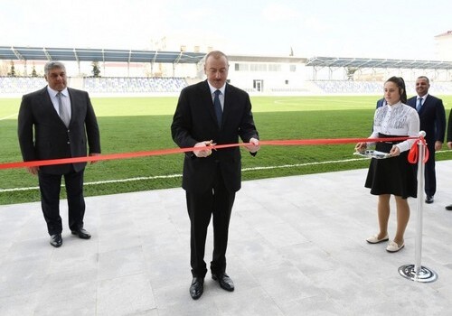 Президент Азербайджана открыл еще ряд объектов в Бейлягане (Фото)