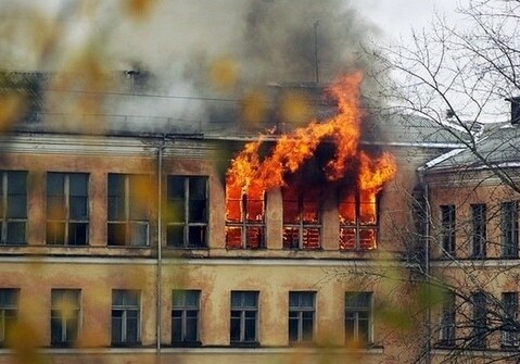 Возгорание в самухской школе, ученикам потребовалась помощь медиков