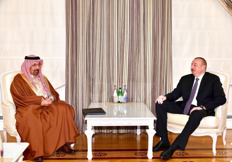 Президент Азербайджана принял министра энергетики, промышленности и природных ресурсов Саудовской Аравии (Фото-Обновлено)
