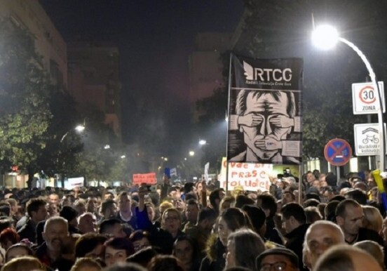 В Черногории прошла акция протеста против властей республики