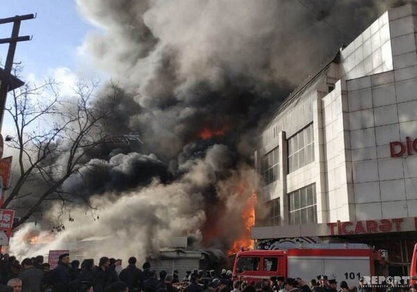 Названа предварительная причина пожара в ТЦ Diqlas (Фото-Видео)