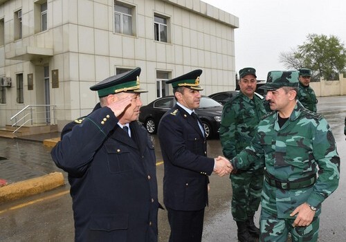 Начальник ГПС проверил боеготовность пограничников на севере Азербайджана (Фото)