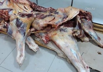 В Мингячевире изъято 400 килограммов непригодного мяса (Фото)