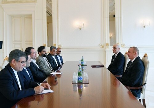 Президент Азербайджана принял иранскую делегацию(Обновлено)