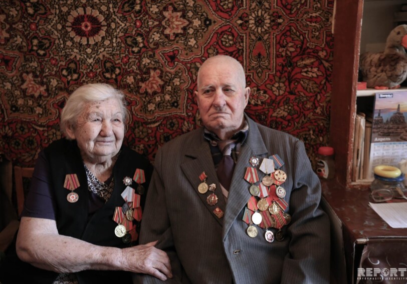 Два бакинских ветерана... (Фото) 