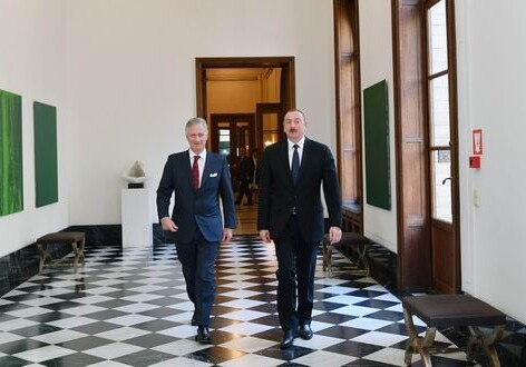 Президент Азербайджана встретился в Брюсселе с Королем Бельгийцев Филиппом (Фото)
