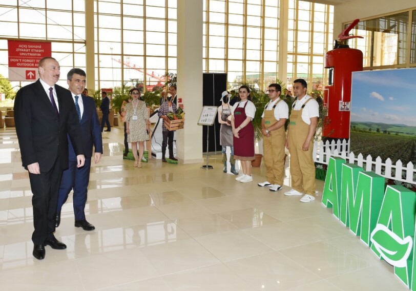 Президент Ильхам Алиев ознакомился с выставками WorldFood Azerbaijan и Caspian Agro (Фото-Обновлено)