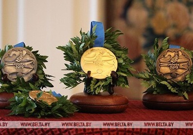 В Беларуси презентовали медали II Европейских игр (Фото)