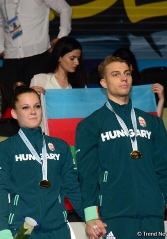 Венгры завоевали «золото» чемпионата Европы по аэробной гимнастике среди смешанных пар в Баку