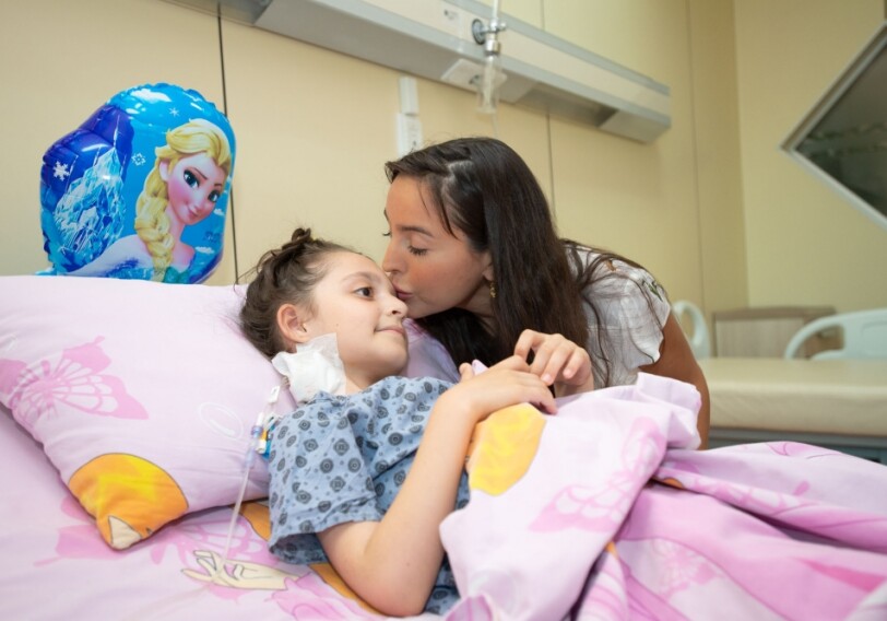 Лейла Алиева побывала в Детской клинике Национального онкологического центра (Фото)