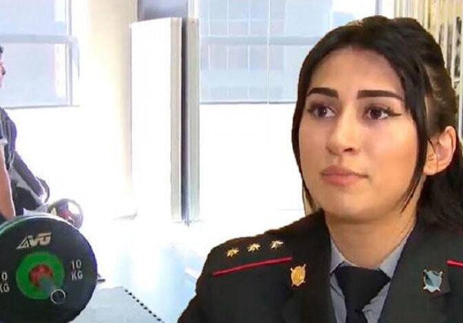 Азербайджанская женщина-полицейский удивила всех своей силой и достижениями (Видео)