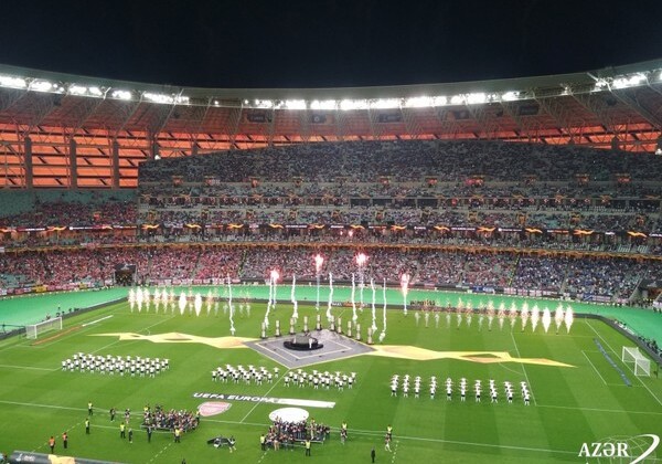 В Баку состоялась церемония открытия финального матча Лиги Европы УЕФА (Фото-Видео)