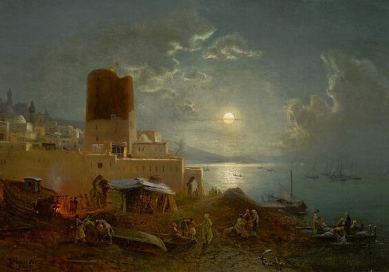 На аукционе Sotheby’s продана картина «Девичья башня в Баку»