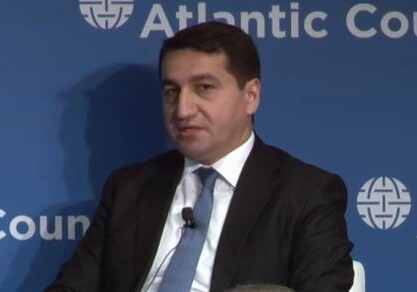 В Вашингтоне Хикмет Гаджиев столкнулся с армянскими лоббистами (Видео)