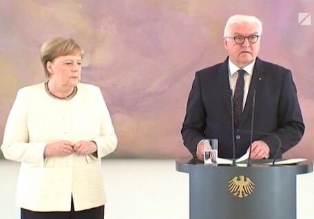 Меркель стало плохо на встрече с президентом ФРГ (Видео) 