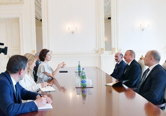 Президент Азербайджана принял генерального директора ЮНЕСКО (Обновлено)