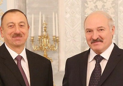 Президент Ильхам Алиев поздравил Александра Лукашенко 