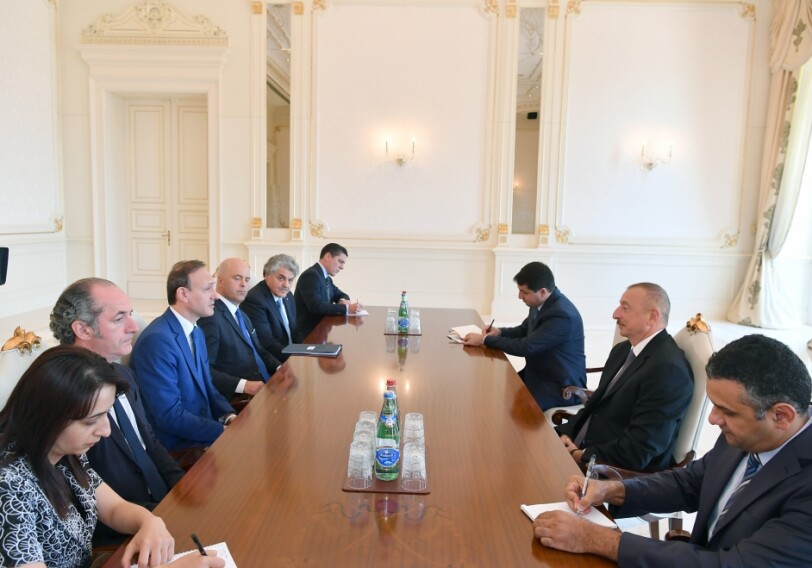 Президент Ильхам Алиев принял итальянскую делегацию (Фото)