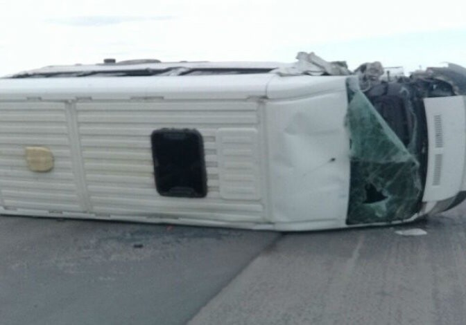 Микроавтобус c азербайджанцами попал в аварию в России: есть пострадавшие