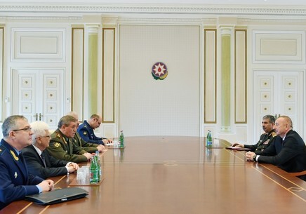 Президент Азербайджана принял начальника Генштаба Вооруженных сил России (Обновлено)