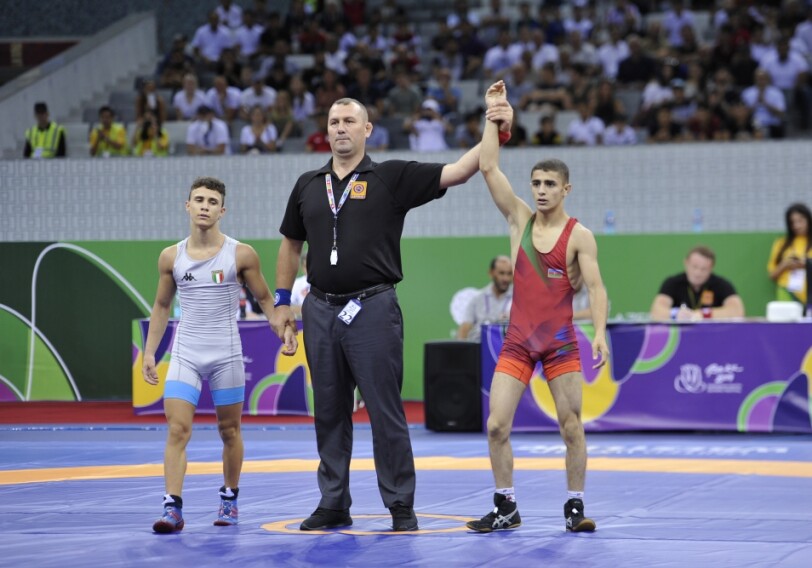 Первую золотую медаль «EYOF Баку-2019» завоевал азербайджанский борец Фарид Садыхлы