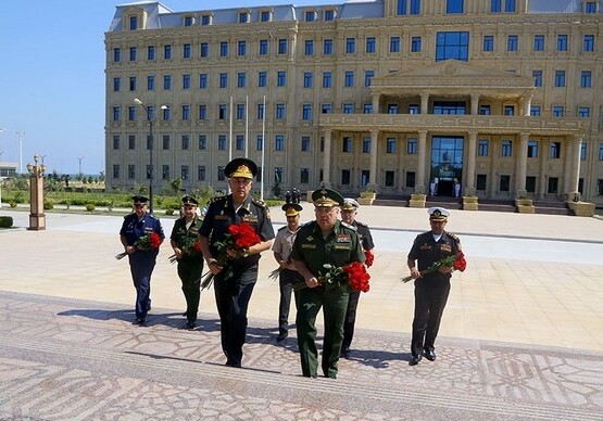Делегация Минобороны России находится с визитом в Азербайджане (Фото)