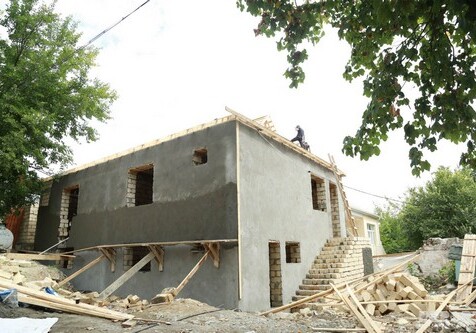 МЧС отчиталось о ходе строительства домов для пострадавших от землетрясения в Шамахе, Агсу и Исмаиллы (Фото)