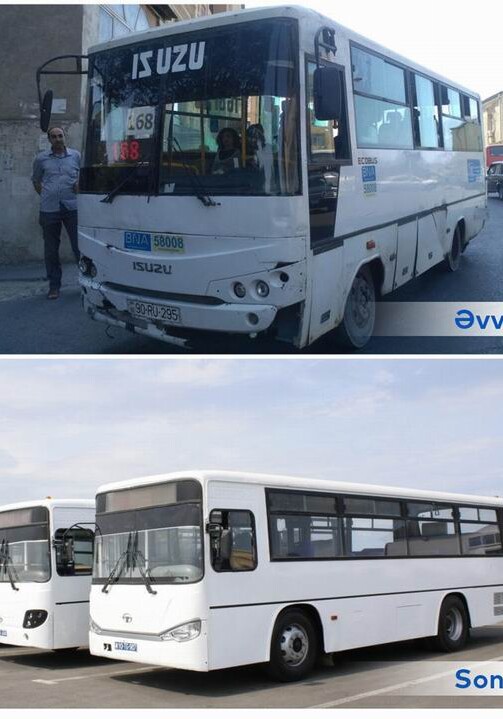 В Баку объединены два автобусных маршрута (Фото)