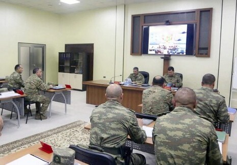Министру обороны Азербайджана доложено о ходе учений (Фото-Видео)