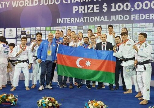 Сборная Азербайджана завоевала «серебро» на первенстве планеты по дзюдо (Фото)