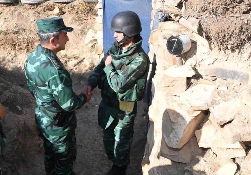 Глава Погранслужбы Азербайджана находится с проверкой на границе с Арменией (Фото)
